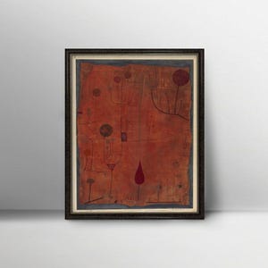 Red Fruits Paul Klee Print PRINTABLE - vintage abstract art modern art landscape