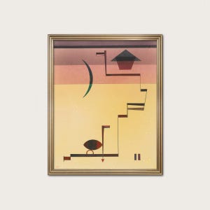 Zawieszona abstrakcja geometryczna | Ciepła sztuka modernistyczna połowy XX wieku | Kandinsky - Kanular 1931 | Pobieranie cyfrowe