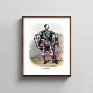 PRINTABLE MacPherson Clan Print - Vintage Scottish Print, Gift for Men