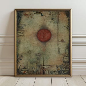 On the Edge Paul Klee Print PRINTABLE - vintage abstract art, modern landscape