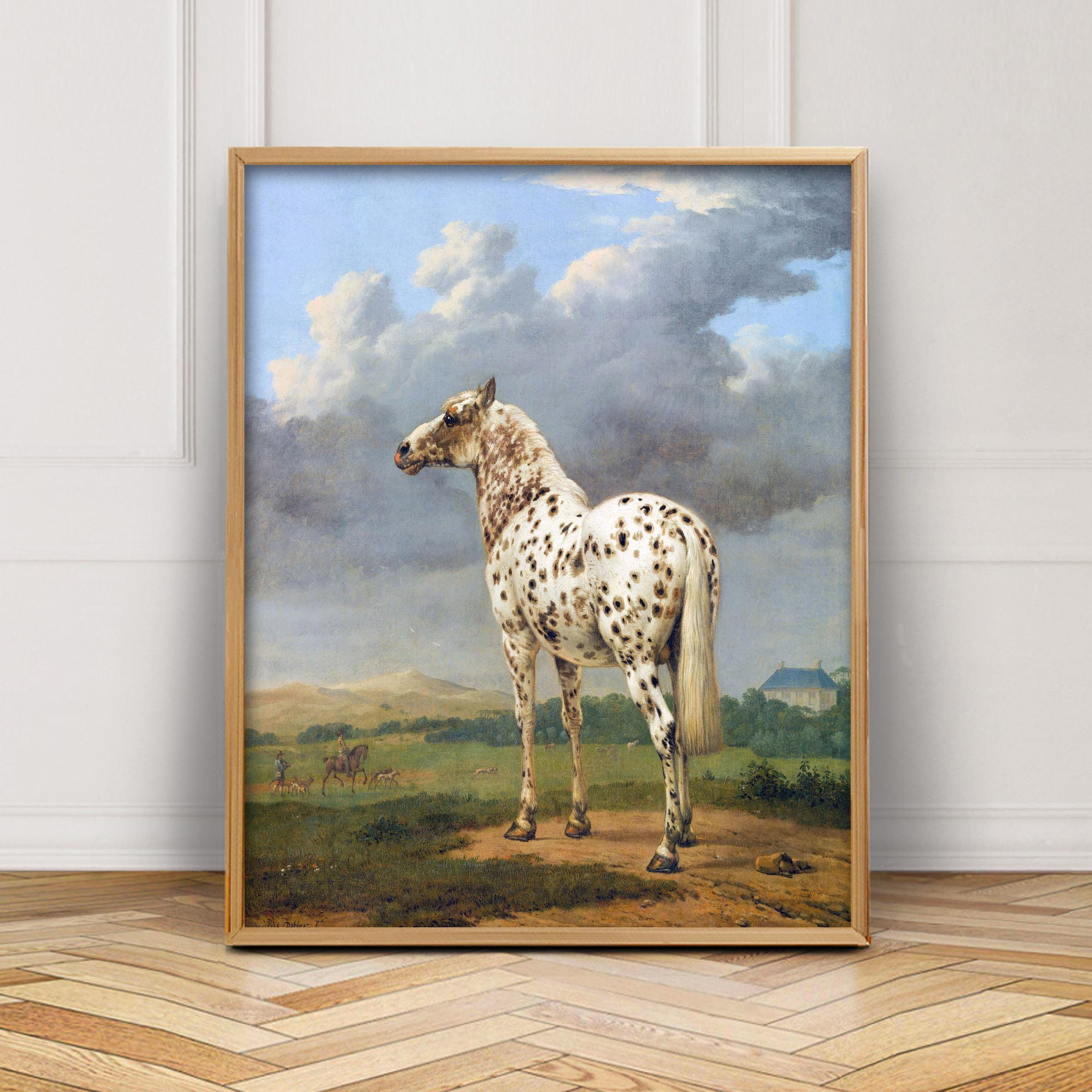 17世紀の絵画、斑模様のアパルーサ馬（デジタルダウンロード） - Etsy 日本