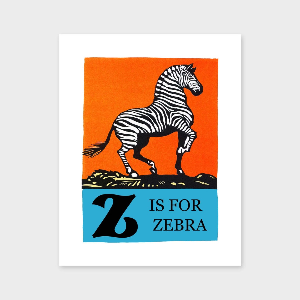 Printable 1920s Art Nouveau wall art Initial Z is for | Etsy