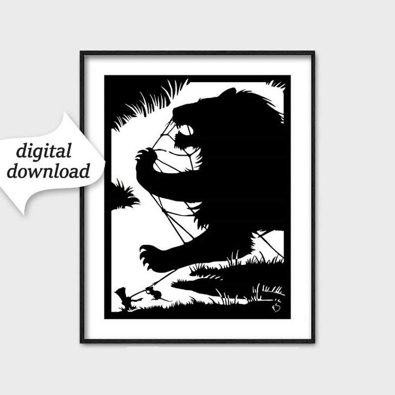 Printable Silhouette Artwork Deco, Lion Print (Black and White Instance, Aesops Fable E book, Obtain Wall Decor) 1920s \ image about Printable Fable identify Printable Silhouette Artwork Deco, Lion Print (Black and White Case in point, Aesops Fable E book, Obtain Wall Decor) 1920s \