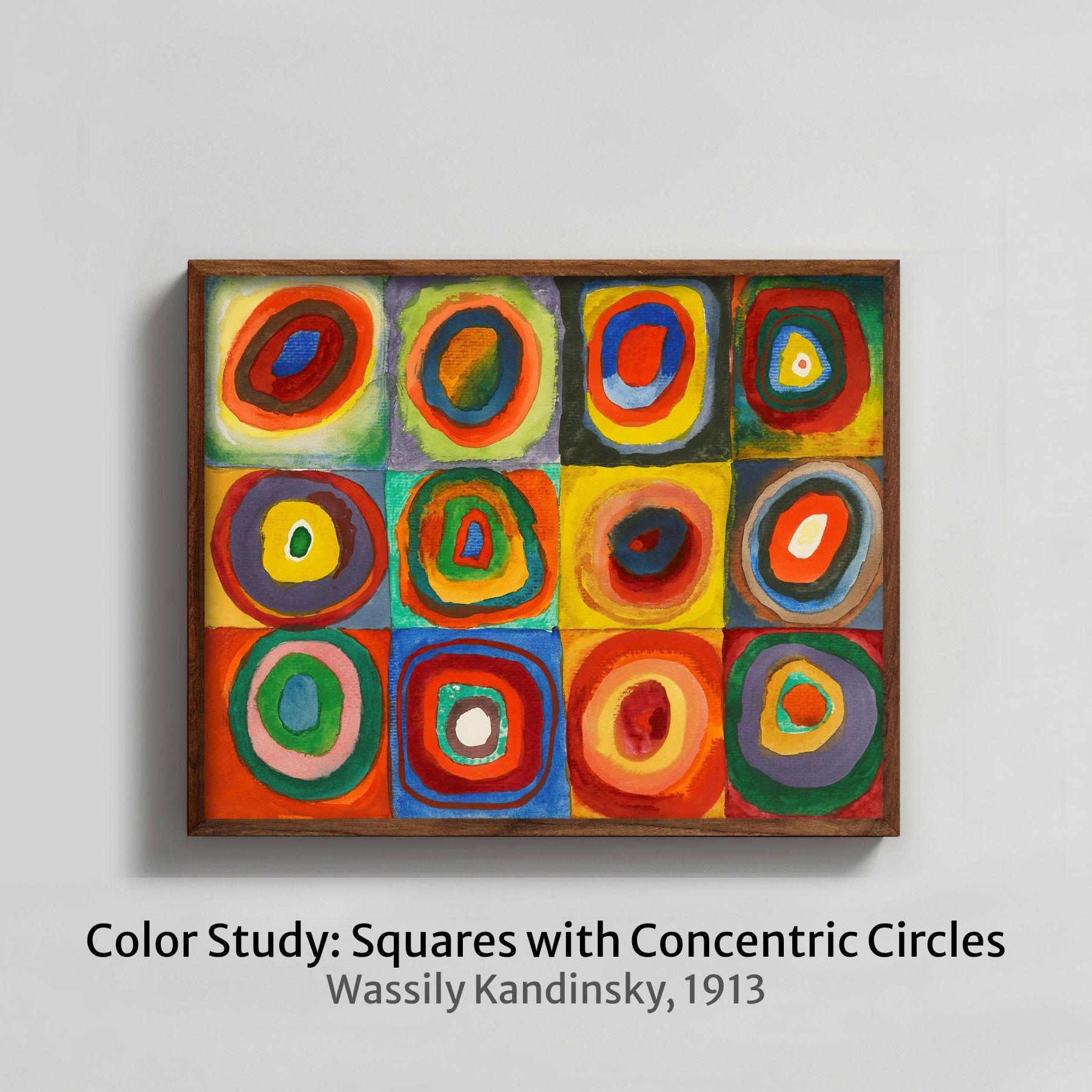 Color Study — Wassily Kandinsky, 1913. Red Abstract Art Print