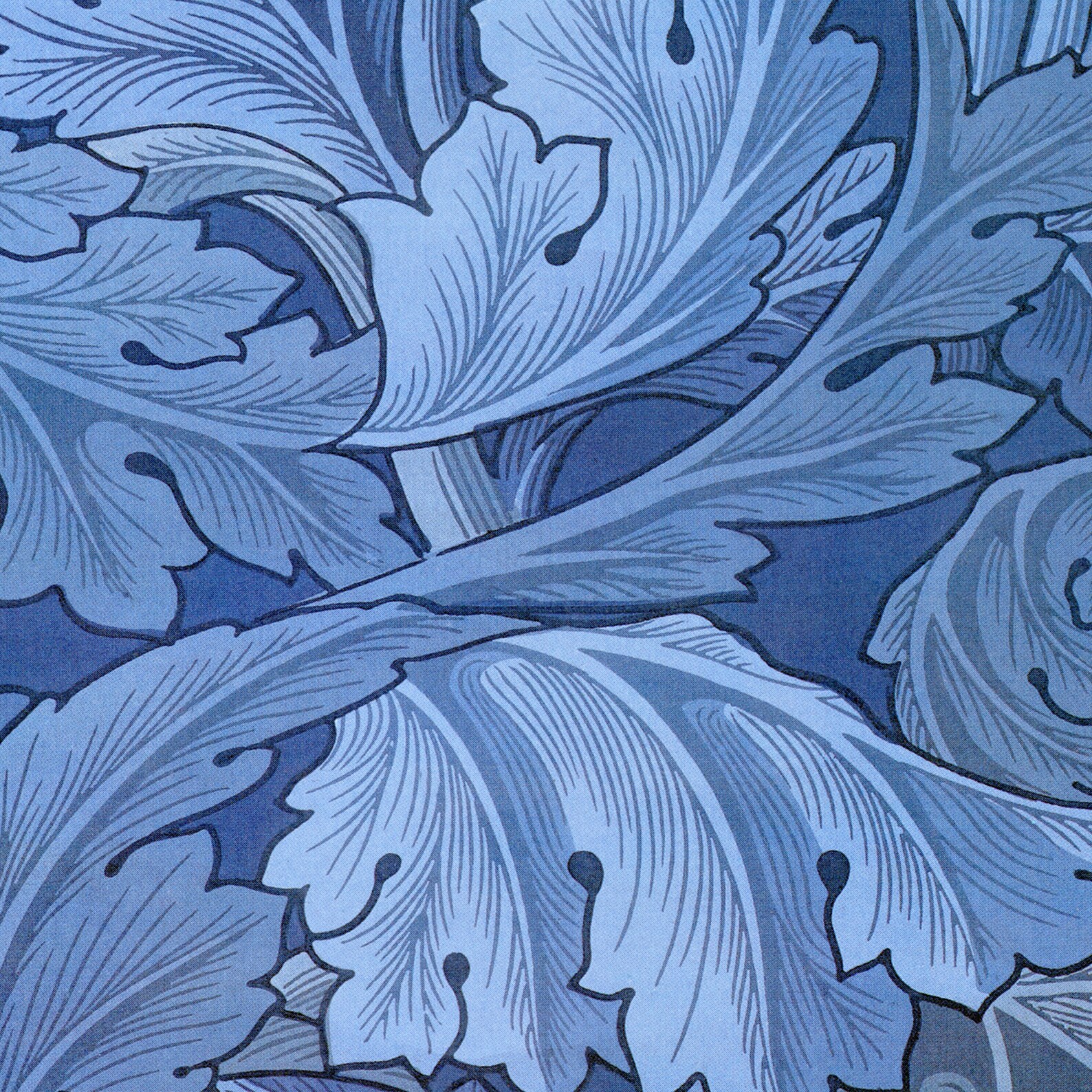 Download 1875 Blue Acanthus art William Morris print Etsy
