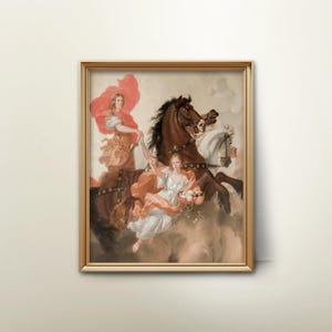 Apollo and Aurora Mythology Download - Flying Horse Painting, mythology wall art