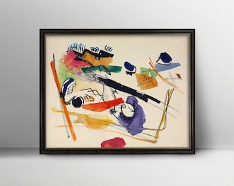 Untitled Kandinsky Print PRINTABLE - vintage abstract art, modern art painting