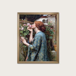 Soul of the Rose John William Waterhouse Print - elegant woman portrait · Digital Download