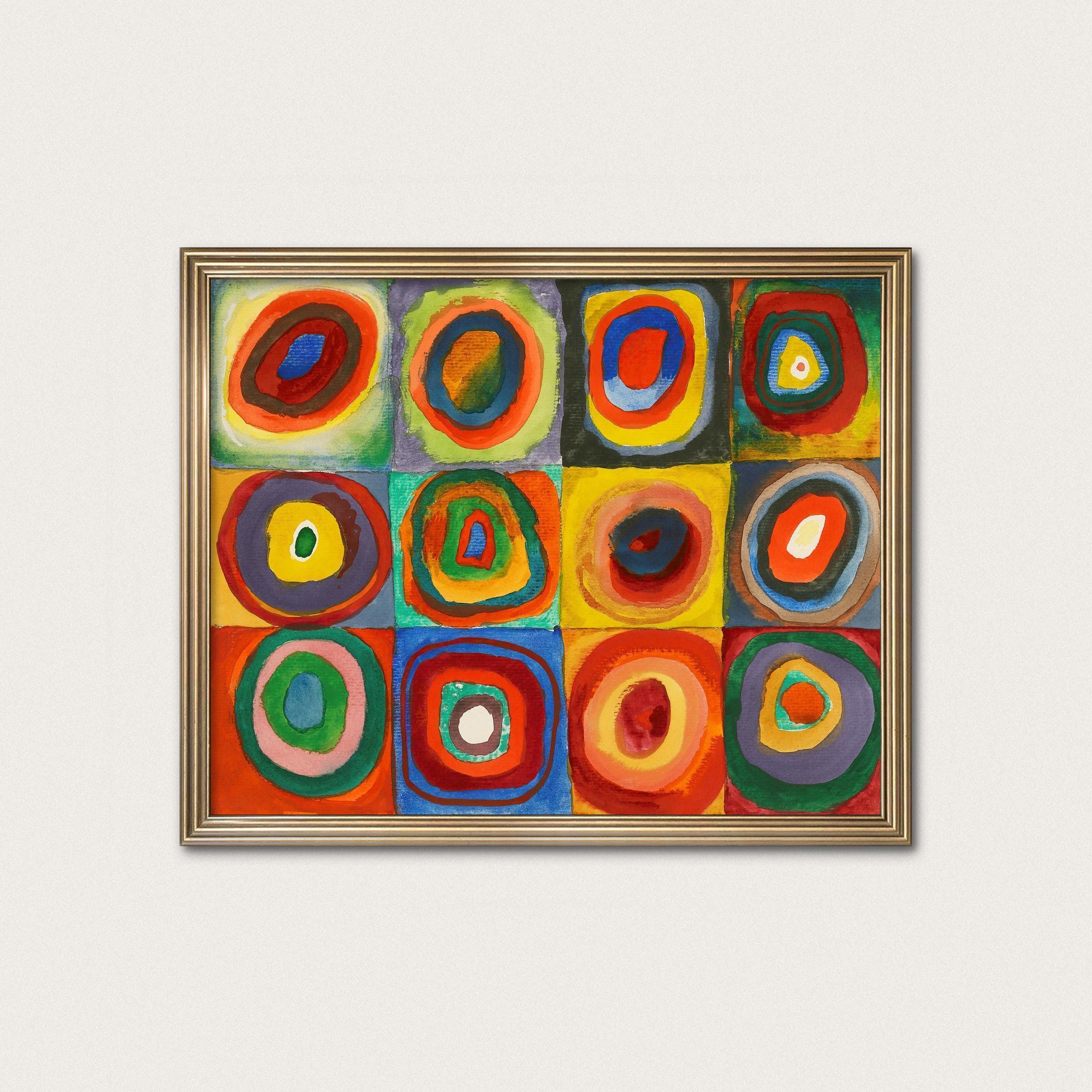 Color Study — Wassily Kandinsky, 1913. Red Abstract Art Print