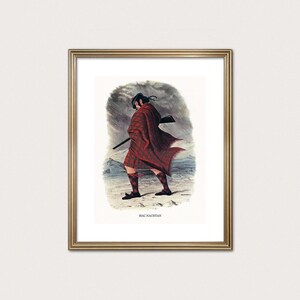 MacNachtan Clan Traveler — R.R. McIan, 1845. Highland Clan Print. Scottish Tartan Art. (Digital Download)
