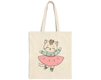 Søt ballerina veske quote Tote Bag | Scandinavian ballet graphic