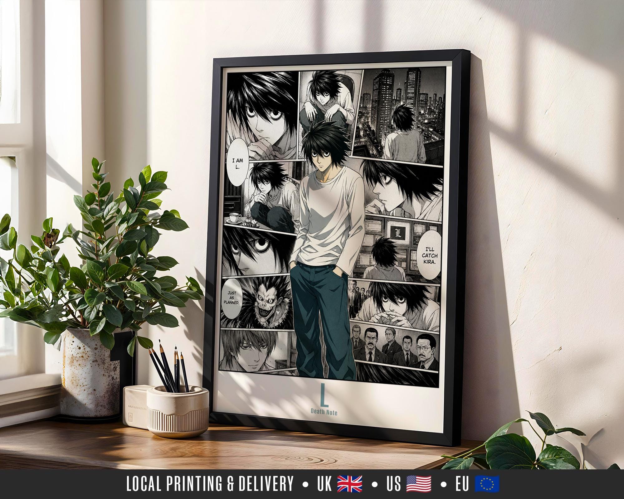 Death Note L Poster - Etsy Denmark