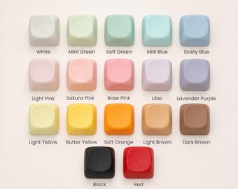 MOA Profile Keycap | Pastel Mechanical Keyboard Replacement | Fidget Accessory (Mix & Match)