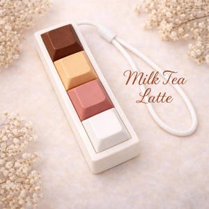 4-Key Fidget Clicker – ASMR Desk Toy, DSA Keycaps, Custom Colors, Satisfying Click