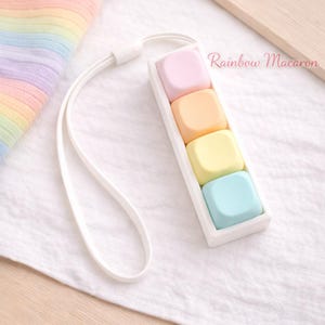 4-Key MOA Keyboard Switch Clicker Mechanical Fidget Custom Switch Tester for Stress Relief Cute Desk Aesthetic Setup Switch Tester