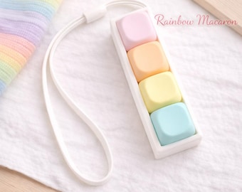 4-Key MOA Keyboard Switch Clicker Mechanical Fidget Custom Switch Tester for Stress Relief Cute Desk Aesthetic Setup Switch Tester