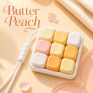 9-Key Fidget Clicker Keychain – MOA Keycaps, Satisfying Click, Stress Relief Toy Desk Setup ASMR Clickers