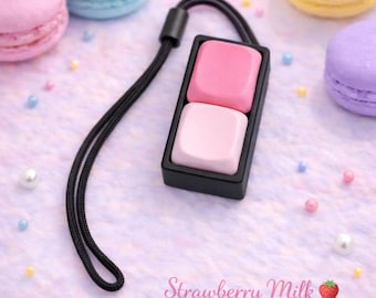 Clicker de interruptor MOA de 2 teclas, juguete antiestrés, probador de interruptores personalizado para escritorio