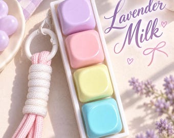 4 Key Fidget Clicker, MOA Jelly Keycaps, ASMR Desk Toy, Cute Aesthetic Keychain, Satisfying Click, Desk Setup, Gift for Her