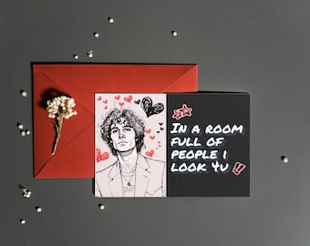 Sombr (12 to 12) Valentine's Day, Birthday or Anniversary Card