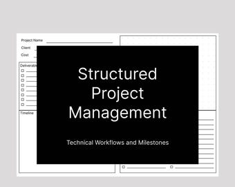 Project Management Tracker for Engineers | Technical Workflow & Milestone Planner
