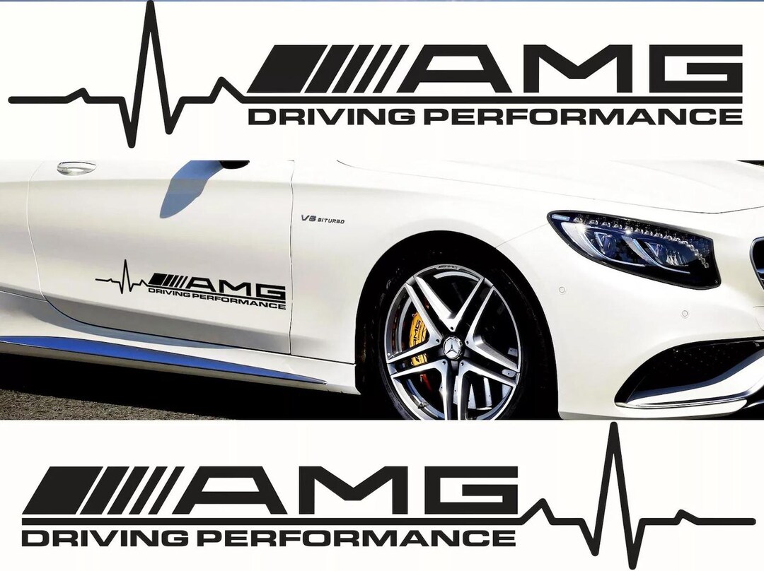 Mercedes Racing Stickers Mercedes-amg Racing Vinyl Decals – Motorsport Car Stickers (set of 2 ...