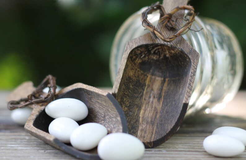 Wedding Candy Scoops Rustic Wedding Set Of 2 PLEASE READ Etsy