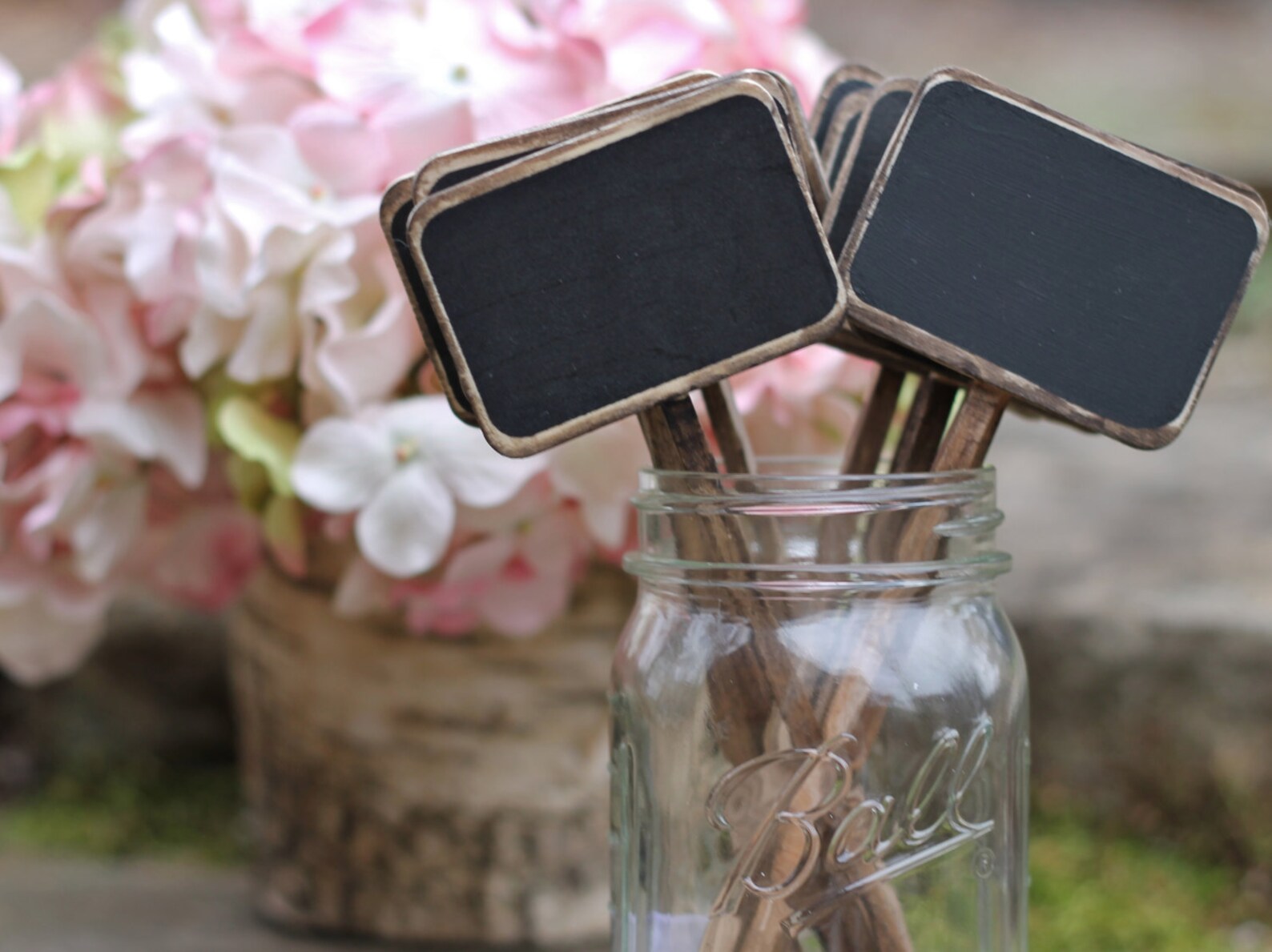 Chalkboard Table Numbers Rustic Chalkboard Signs Sticks Set Etsy