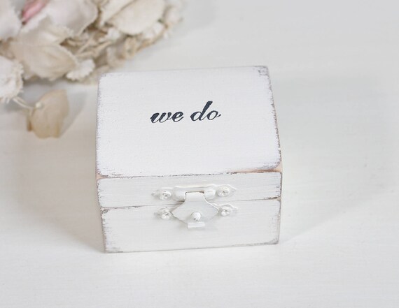 Ring Bearer Box Personalized Wedding Ring Box Paper Rose or - Etsy