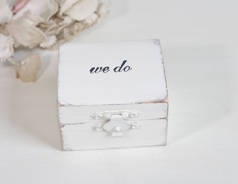 Ring Bearer Box Personalized Wedding Ring Box Paper Rose or Etsy