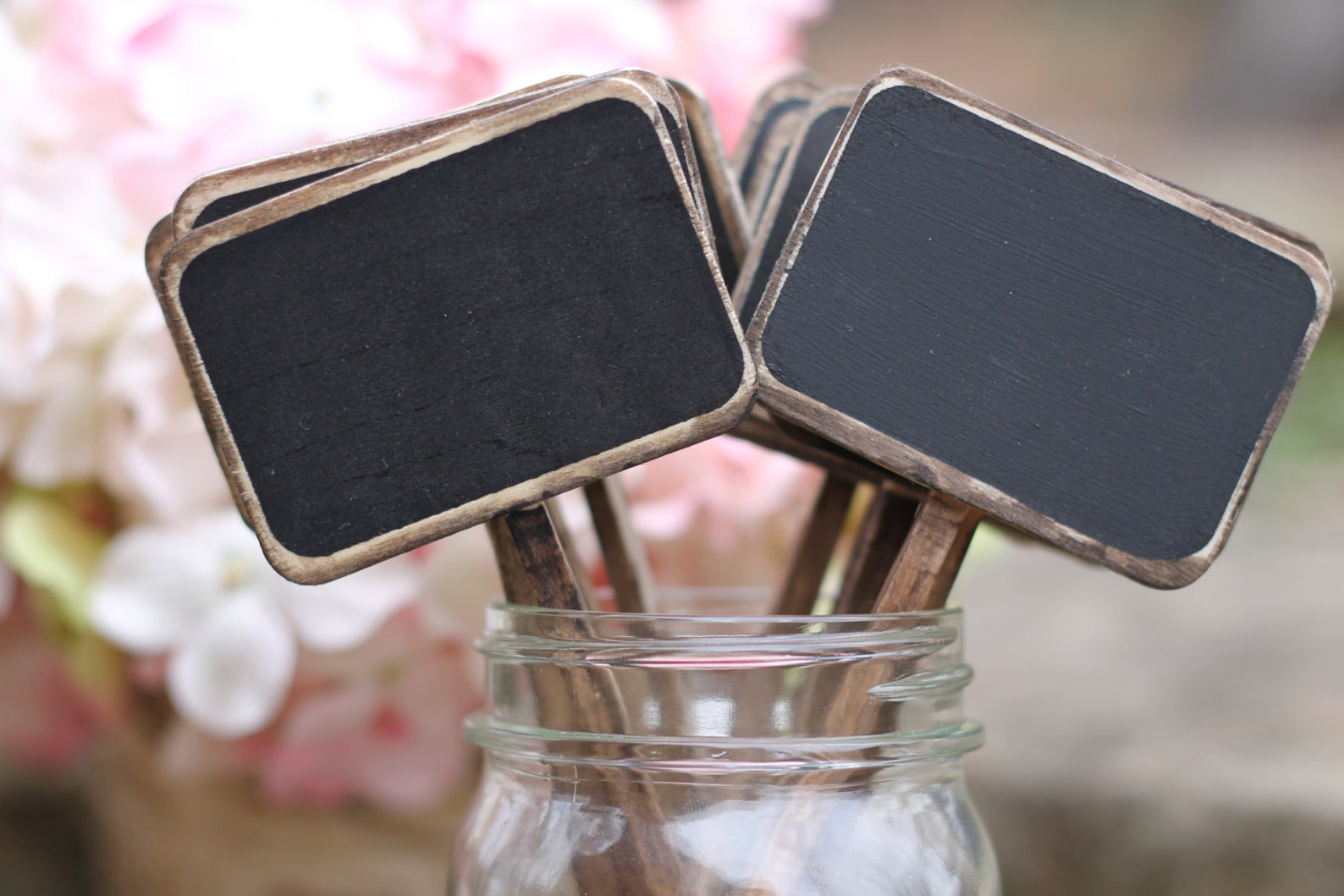 Chalkboard Table Numbers Rustic Chalkboard Signs Sticks Set Etsy