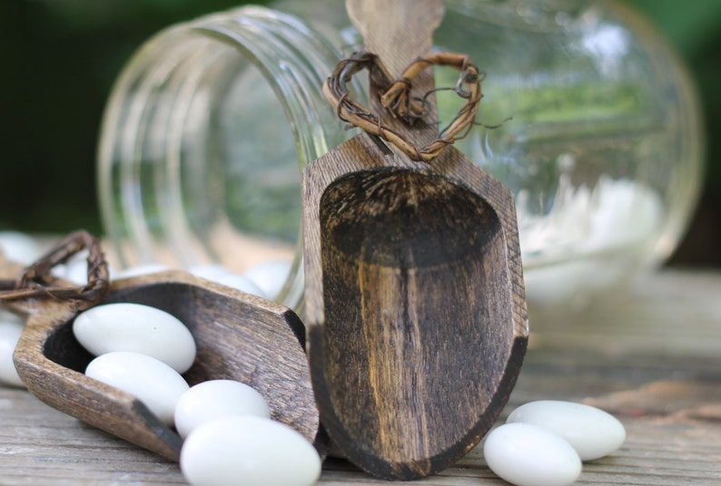 Wedding Candy Scoops Rustic Wedding Set Of 2 PLEASE READ Etsy