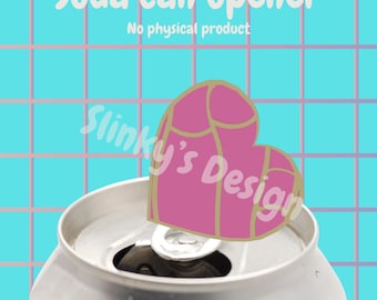 Concha Soda Can Tab Opener STL File | 3D Print Design (Digital Download)