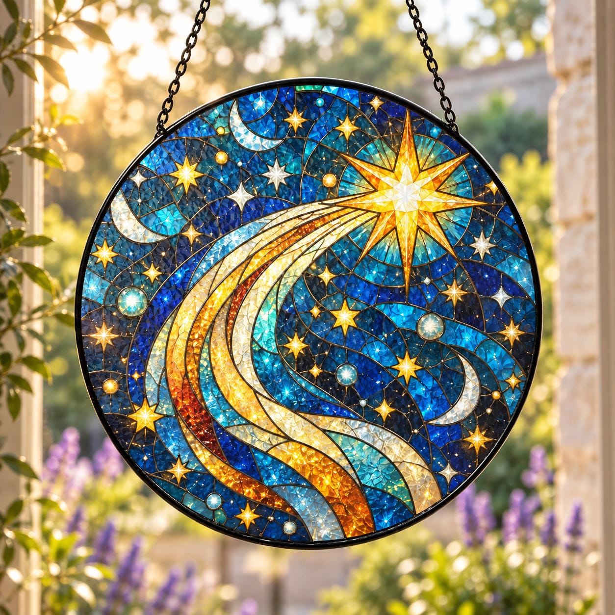 Stained Glass Shooting Star - Etsy
