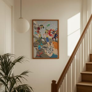 Póster de Piratas del Sombrero de Paja de One Piece / Arte mural de anime de la tripulación de Luffy / Impresión decorativa de manga imagen 1