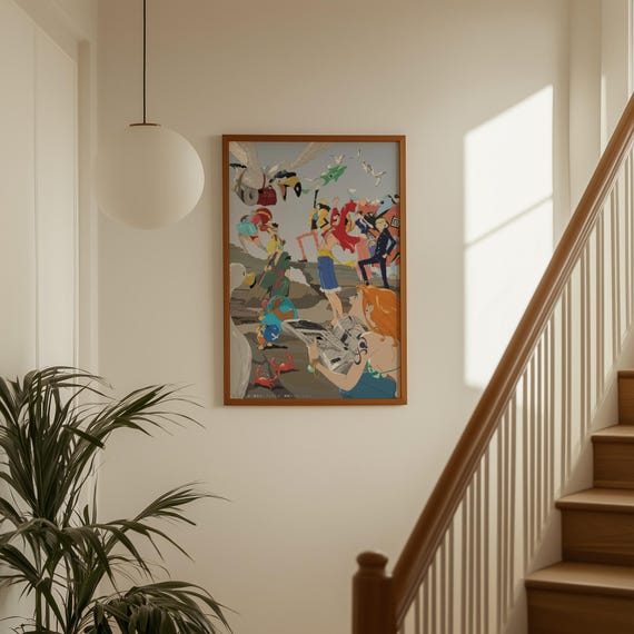 One Piece Straw Hat Pirates Poster | Luffy Crew Anime Wall Art | Manga Decor Print