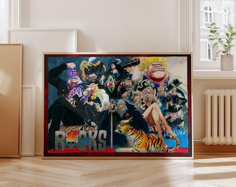 1169 One Piece Rocks Pirates - Página a color
