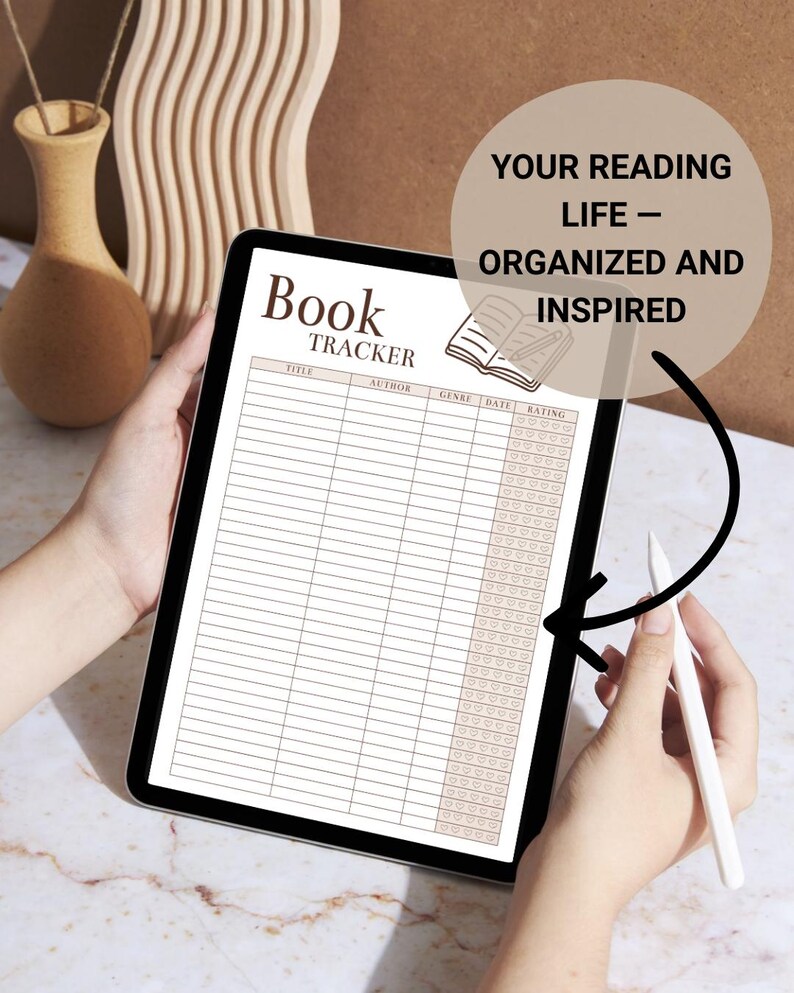 Book Tracker Printable | Reading Log | Daily Reading Organizer | Clean ...