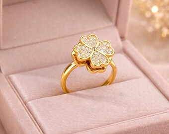 Bague Réglable En Nacre De Tahiti – Bijou Lithothérapie, Acier Inoxydable, Cadeau Fête Des Mères Ou Anniversaire