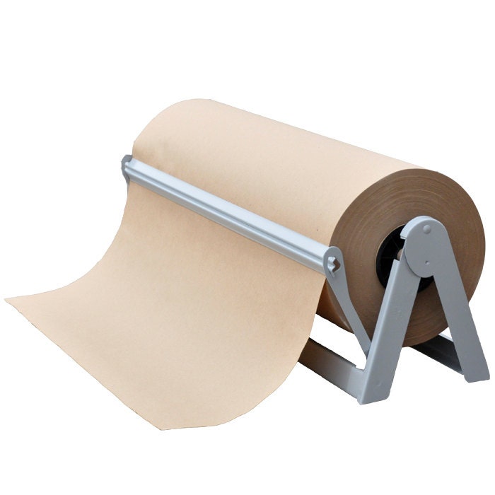  Paper Roll Dispenser and Cutter - Long 24 Roll Paper Holder -  Great Butcher Paper Dispenser, Wrapping Paper Cutter, Craft Paper Holder or  Vinyl Roll Holder - Wall Mountable : Office Products