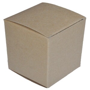 May include: A plain brown cardboard box with a square shape.