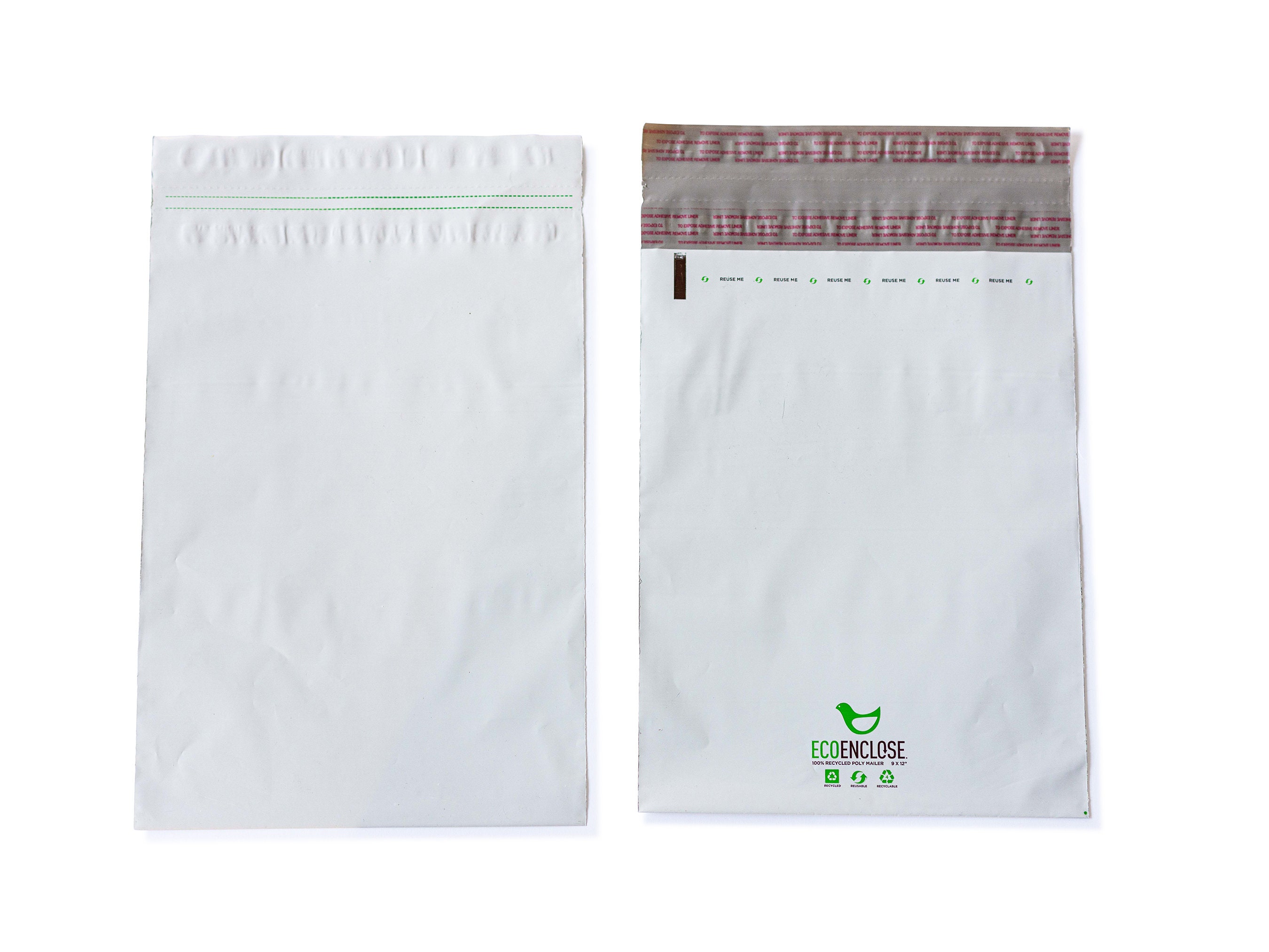 Mailing Envelopes 9x12 200 Combo 100 6X9 & 100 9X12 White Poly