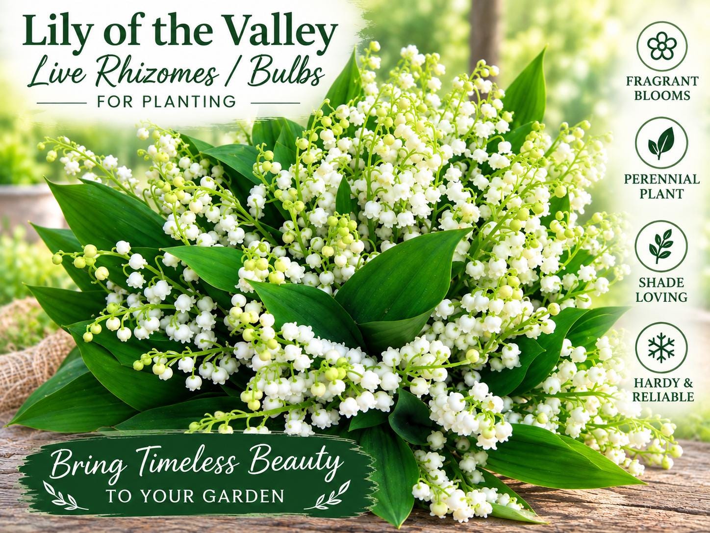 LILY of the VALLEY WHITE-15 Bare Root /pips Plants - Etsy