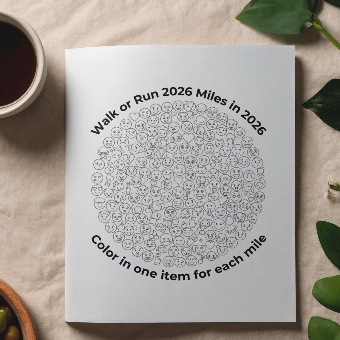 2026 Miles In 2026 Printable Tracker Wellness Challenge Digital PDF Il Piby 