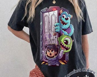 Comfort Colors Monsters Inc T-Shirt, Sully Mike Boo Shirt, Disney Monsters Inc Tee