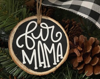 Fur Mama Rustic Farmhouse Wooden Ornaments