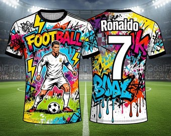 Ronaldo #7 Portugal Kids Soccer Jersey | Youth Football Shirt for Boys & Girls | Game Day Sports Tee | Gift for Young Soccer Fans | Y2k.