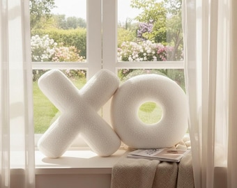 Plush Alphabet Letter Pillow, ABC Learning Cushion, Nursery Decor, Soft Stuffed Toy