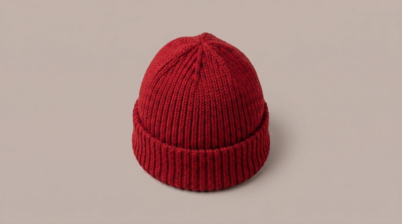 Ribbed Beanie Knitting Pattern PDF | Cozy DK Knit Unisex Hat for Winter ...