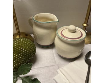 Vintage Pfaltzgraff Sugar and Creamer Set